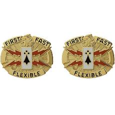 135th Signal Battalion Unit Crest (First Fast Flexible)